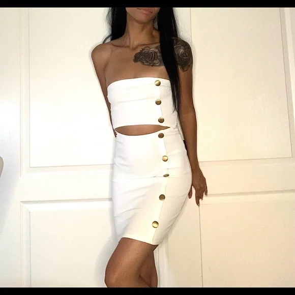 White Club Dress - Picture 2 of 2